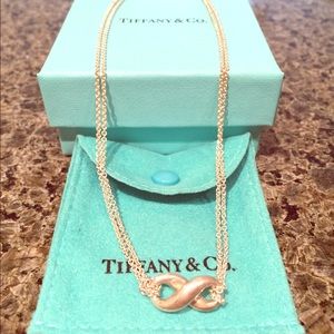 Authentic Tiffany Sterling Silver Infinity Pendant necklace